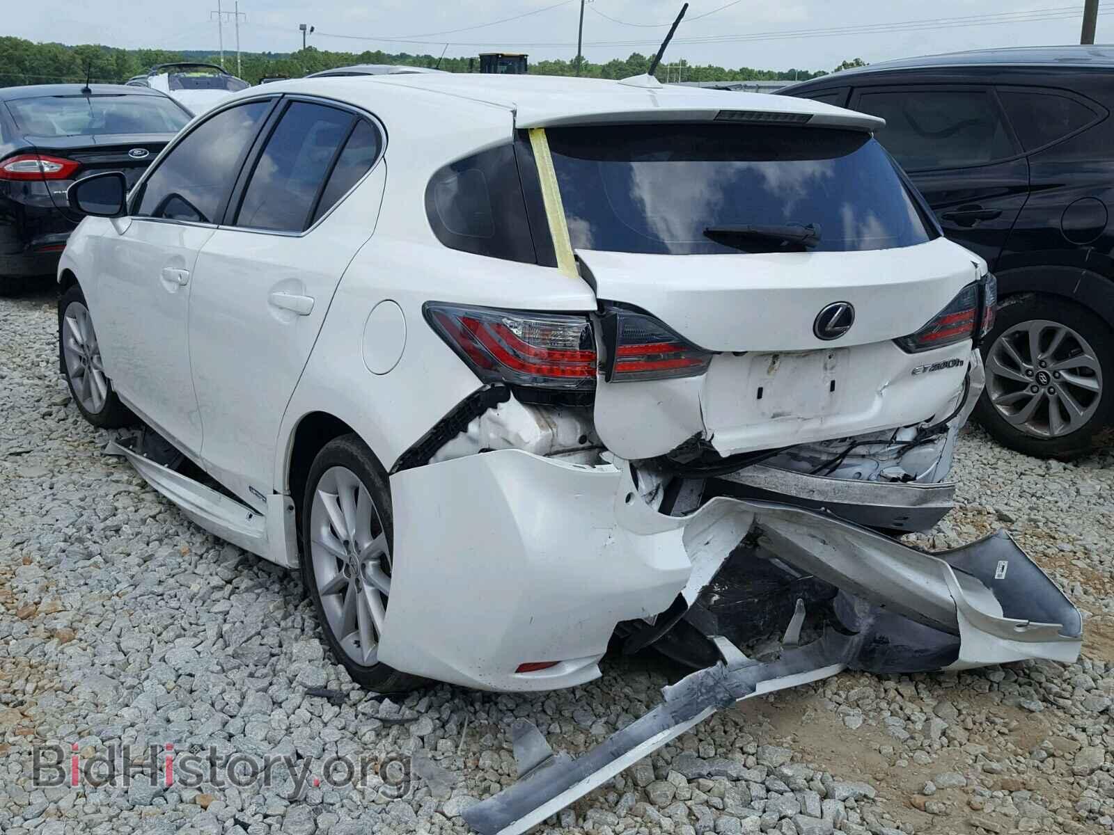 2011 LEXUS CT 200 - VIN: JTHKD5BH8B2043455 - Фото 3