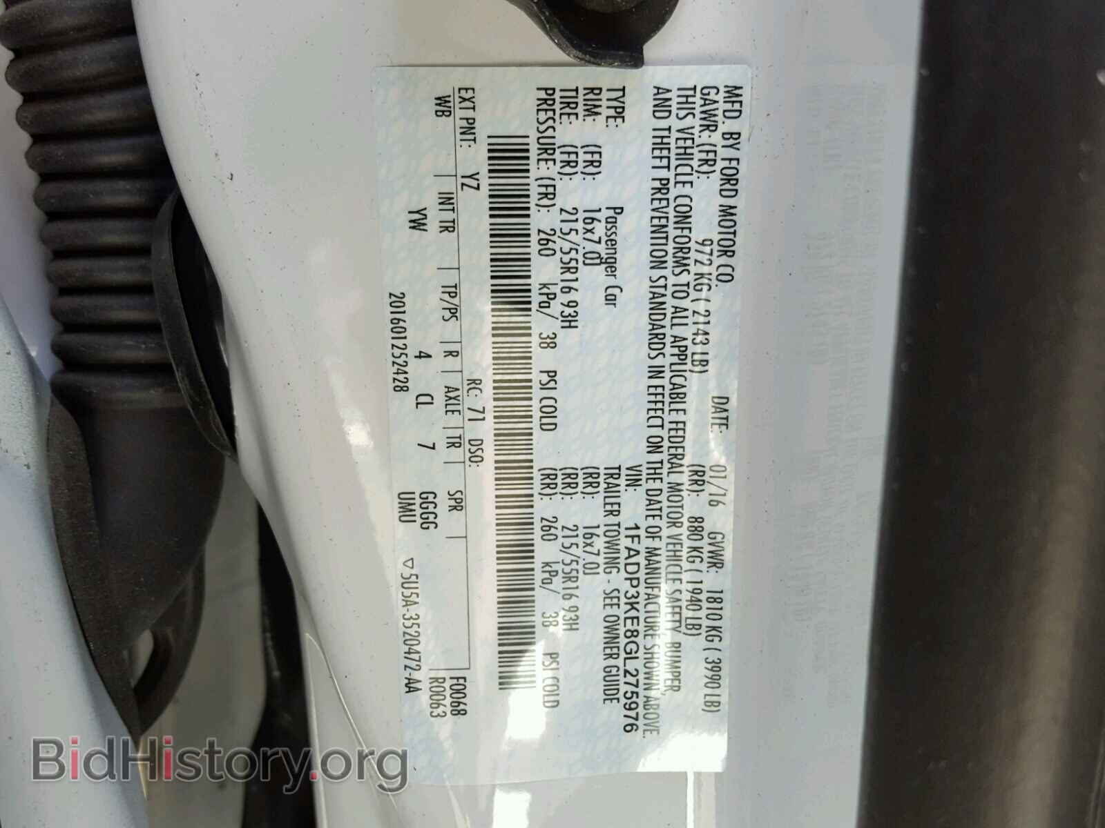 2016 FORD FOCUS - VIN: 1FADP3KE8GL275976 - Photo 10