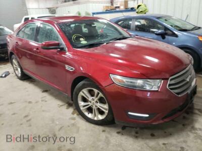 2013 Ford TAURUS Taurus SEL, red — VIN 1FAHP2E86DG111485, Copart