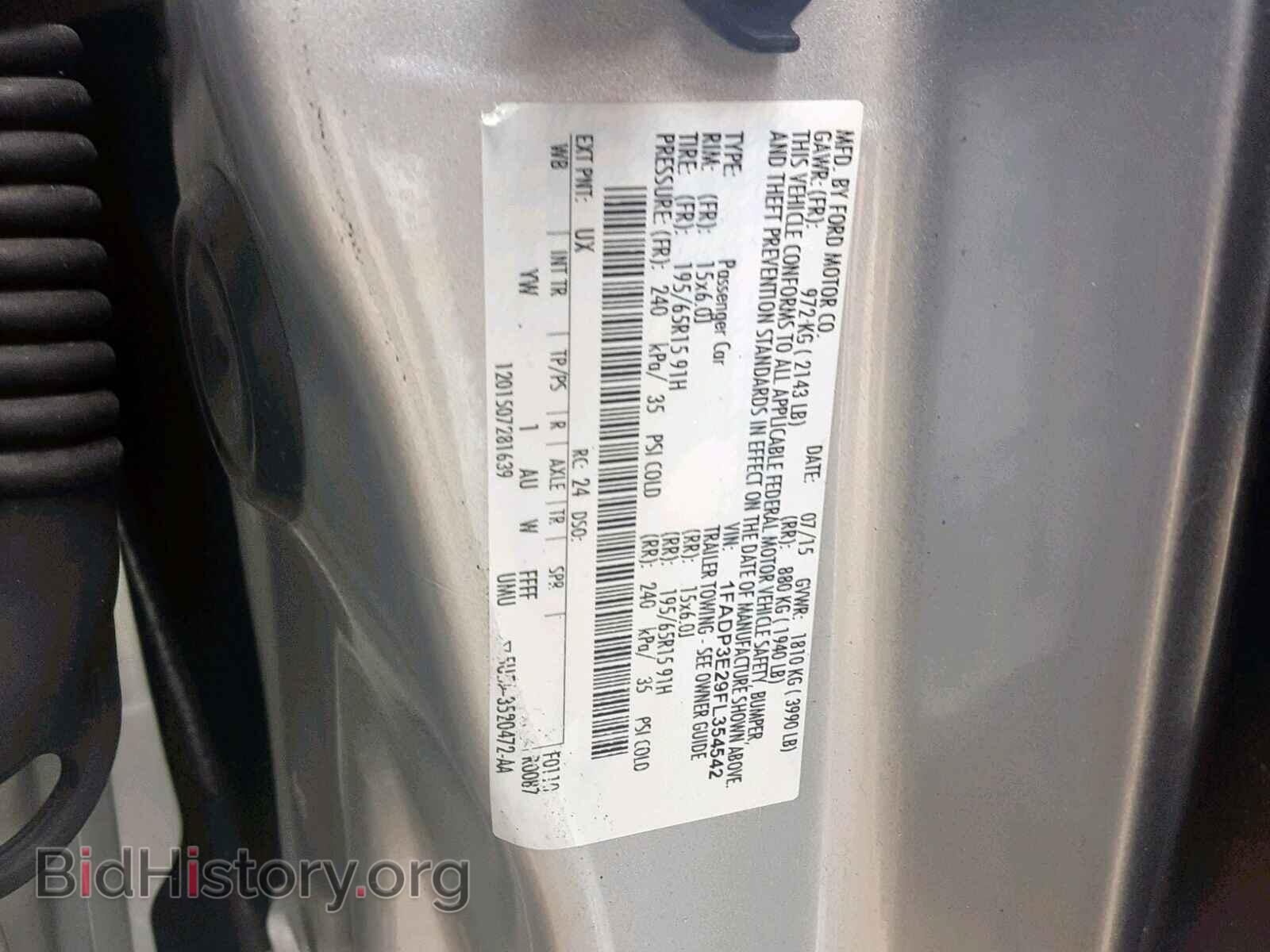 2015 FORD FOCUS - VIN: 1FADP3E29FL354542 - Фото 10