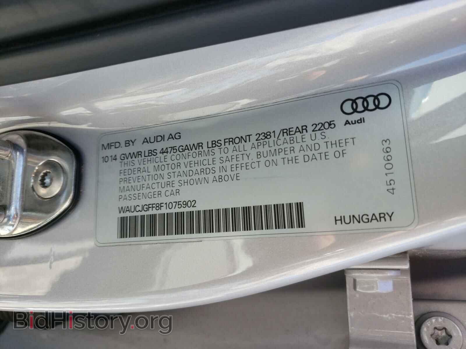 2015 AUDI A3 - VIN: WAUCJGFF8F1075902 - Photo 10
