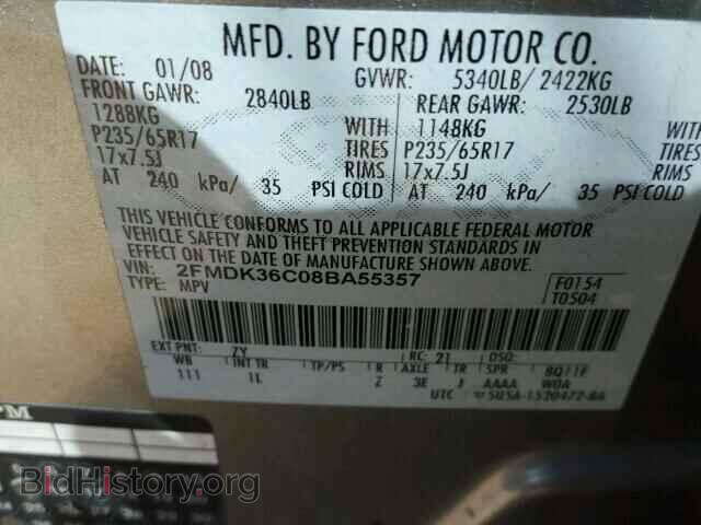 2008 FORD EDGE - VIN: 2FMDK36C08BA55357 - Photo 10