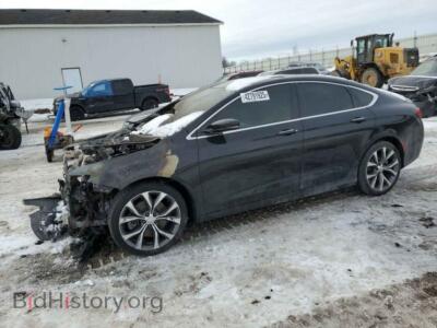 2015 Chrysler 200 C, черный — VIN 1C3CCCCB8FN526542, Copart