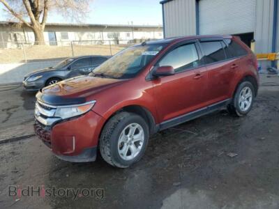 2014 Ford EDGE SEL, бордовый — VIN 2FMDK4JC6EBB09883, Copart