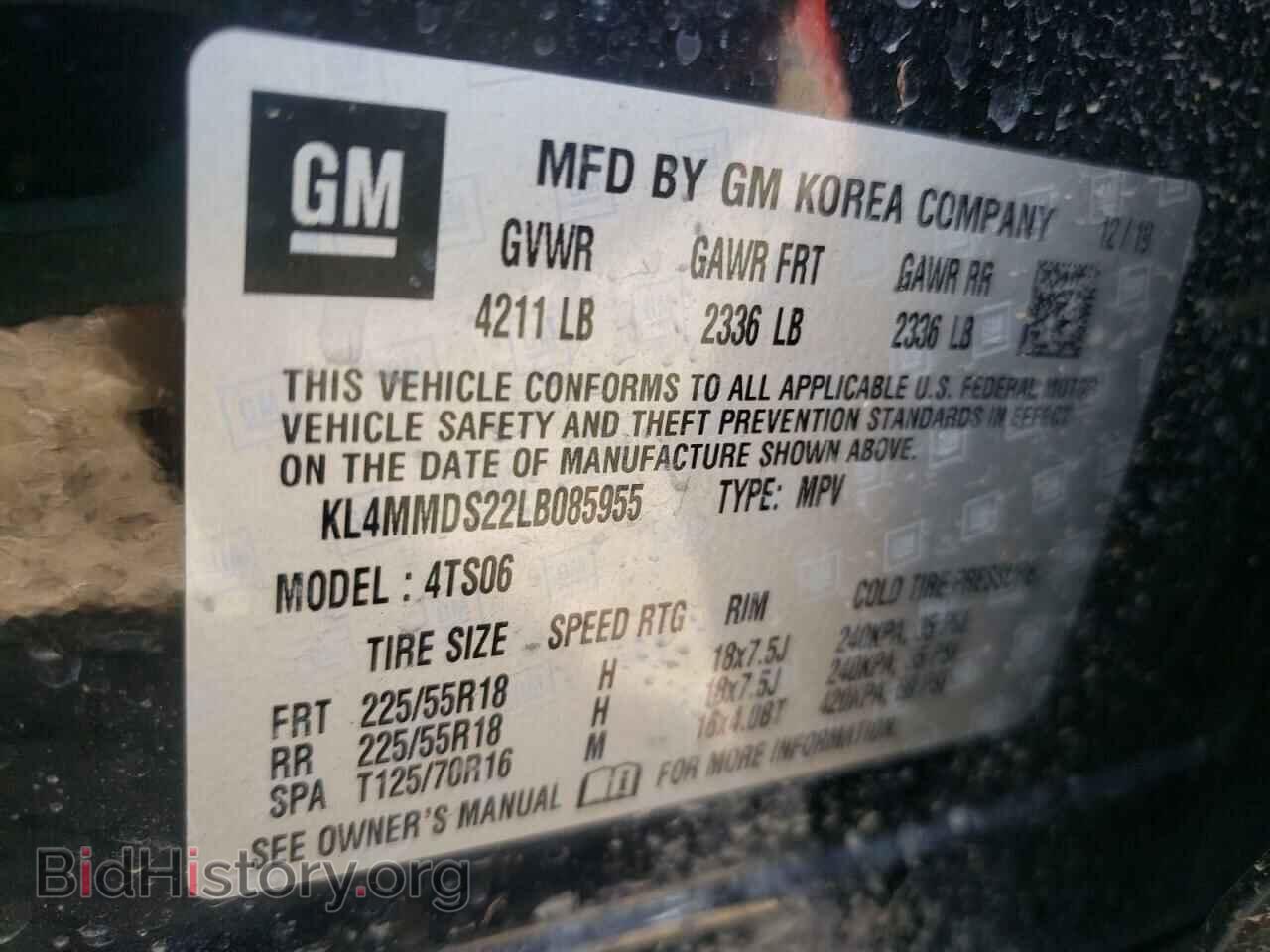 2020 BUICK ENCORE - VIN: KL4MMDS22LB085955 - Photo 10