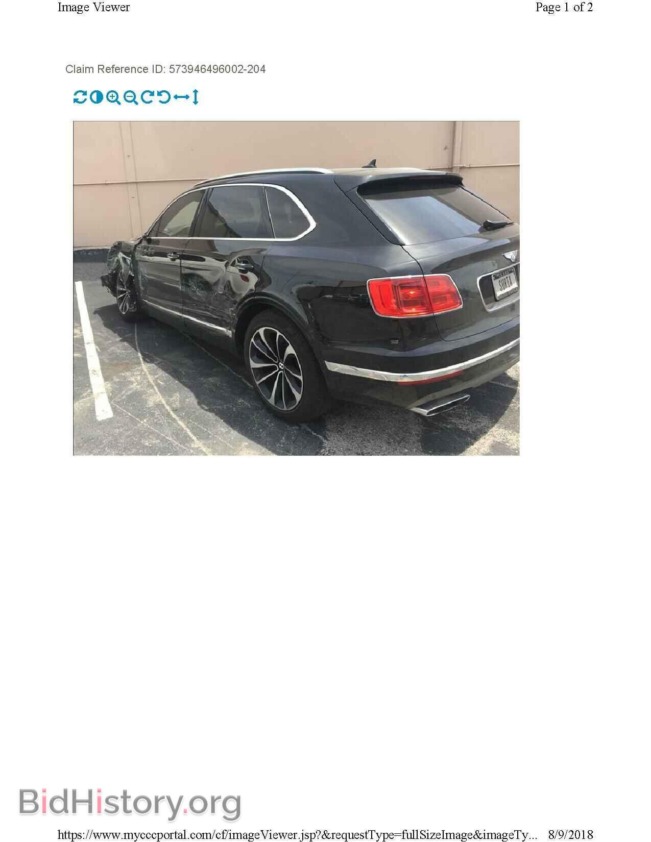 2017 BENTLEY BENTAYGA - VIN: SJAAC2ZV4HC015098 - Фото 3