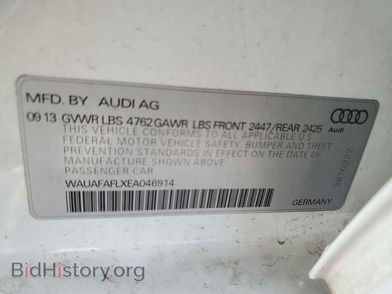 2014 AUDI A4 - VIN: WAUAFAFLXEA046914 - Photo 12