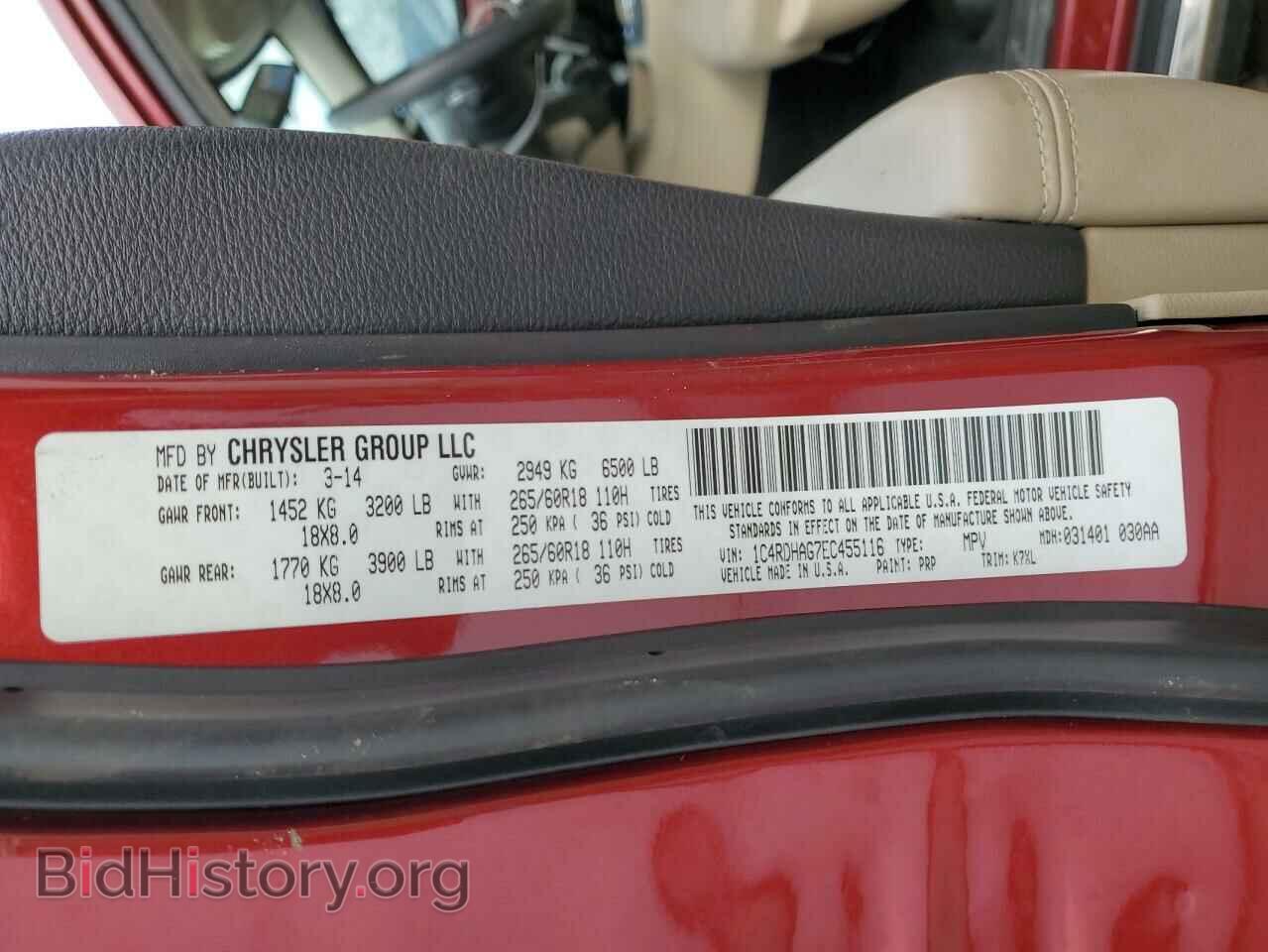 2014 DODGE DURANGO - VIN: 1C4RDHAG7EC455116 - Фото 14
