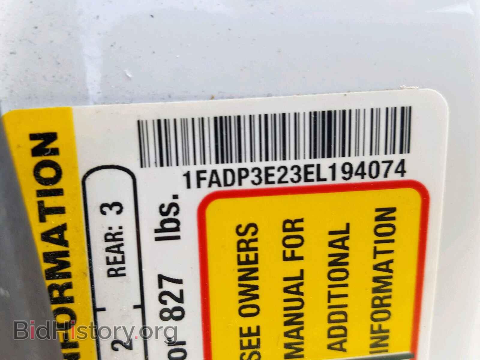 2014 FORD FOCUS - VIN: 1FADP3E23EL194074 - Photo 10