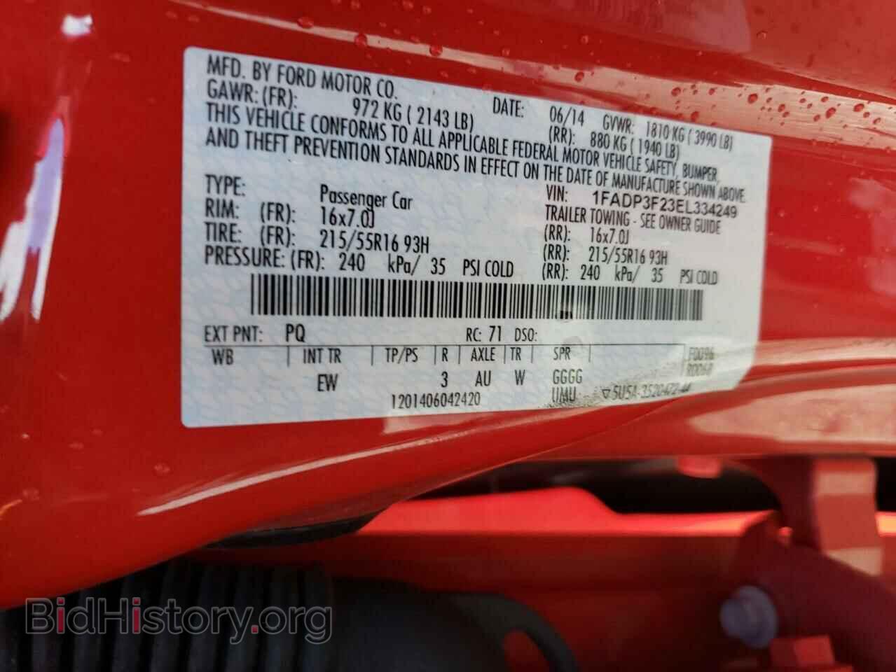 2014 FORD FOCUS - VIN: 1FADP3F23EL334249 - Photo 12