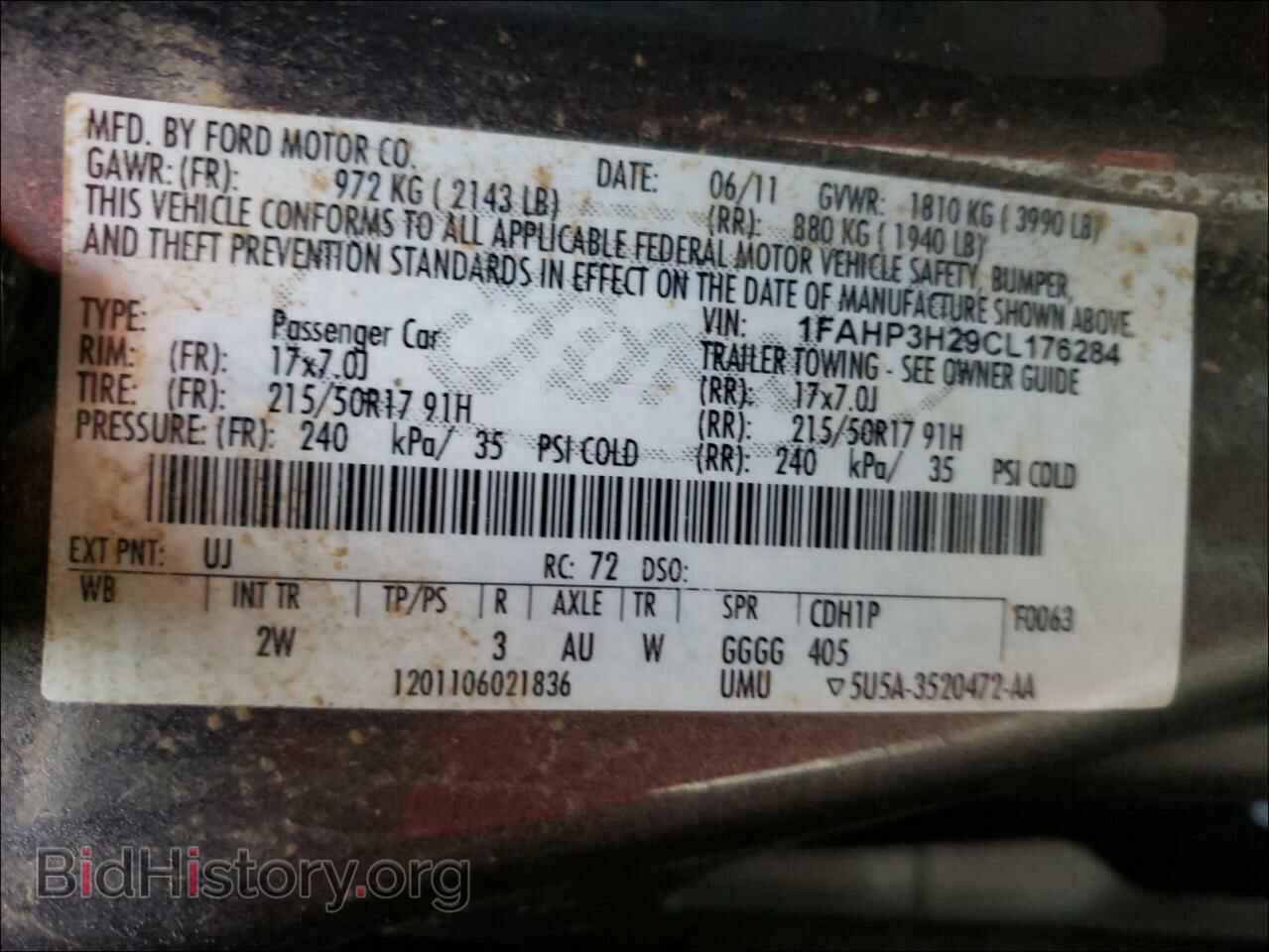 2012 FORD FOCUS - VIN: 1FAHP3H29CL176284 - Photo 10