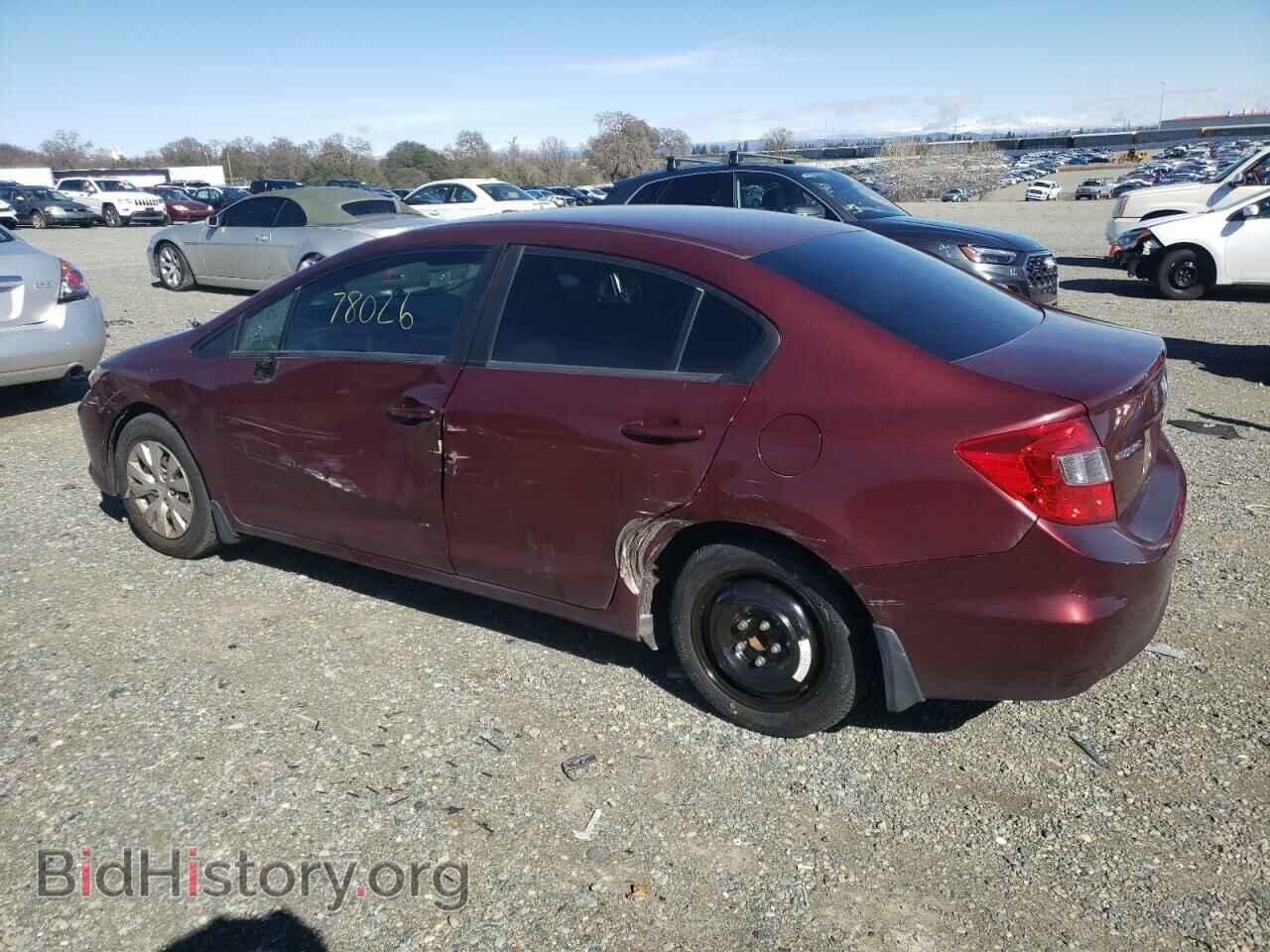 2012 HONDA CIVIC - VIN: 2HGFB2F55CH596078 - Фото 2