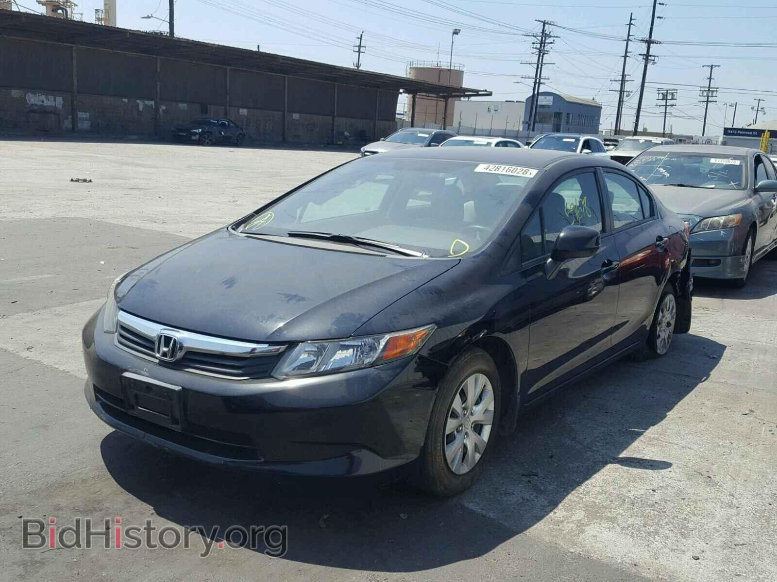 2012 HONDA CIVIC LX - VIN: 19XFB2F55CE343370 - Фото 2