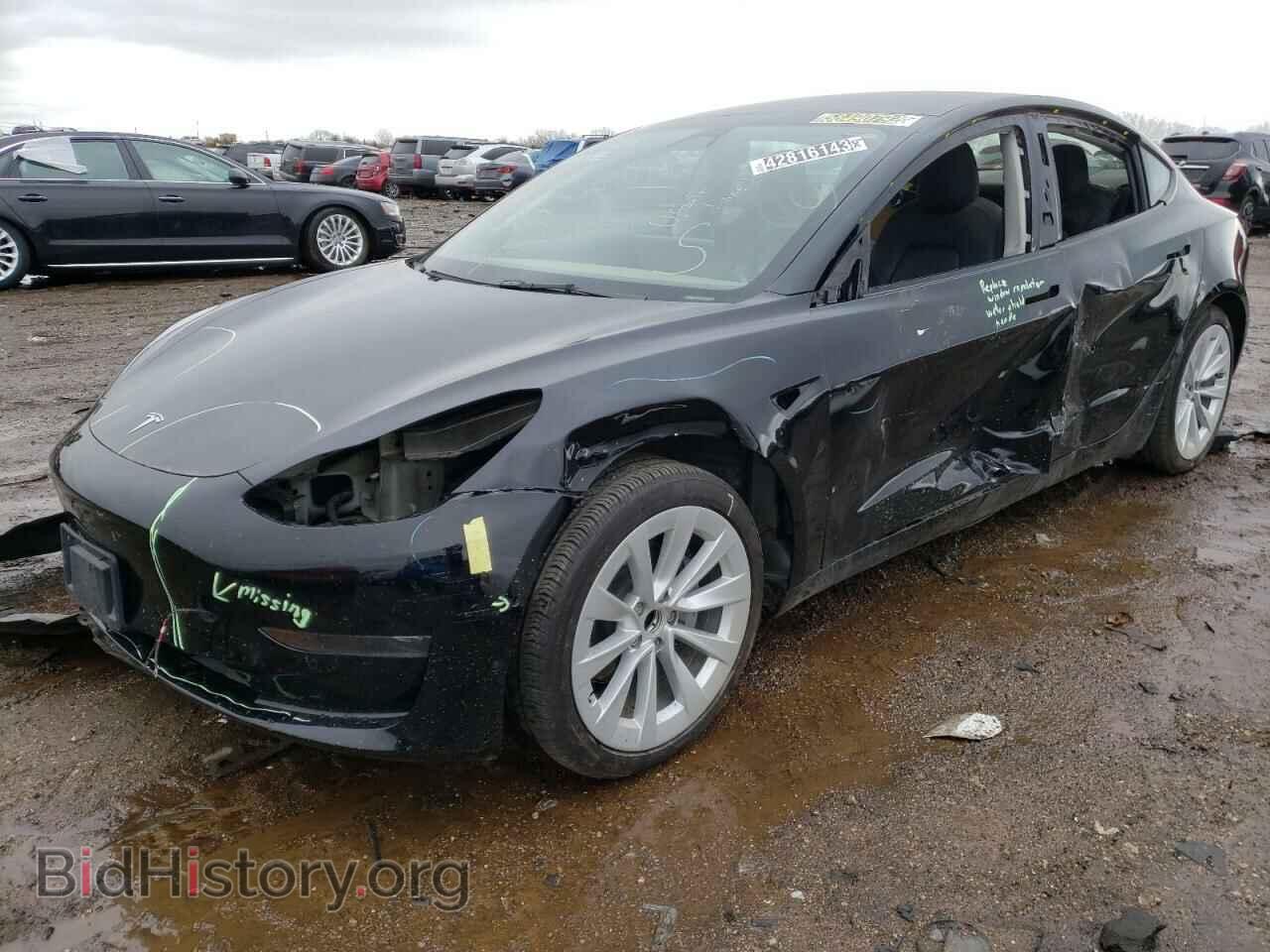 Photo 5YJ3E1EA5NF187573 - TESLA MODEL 3 2022