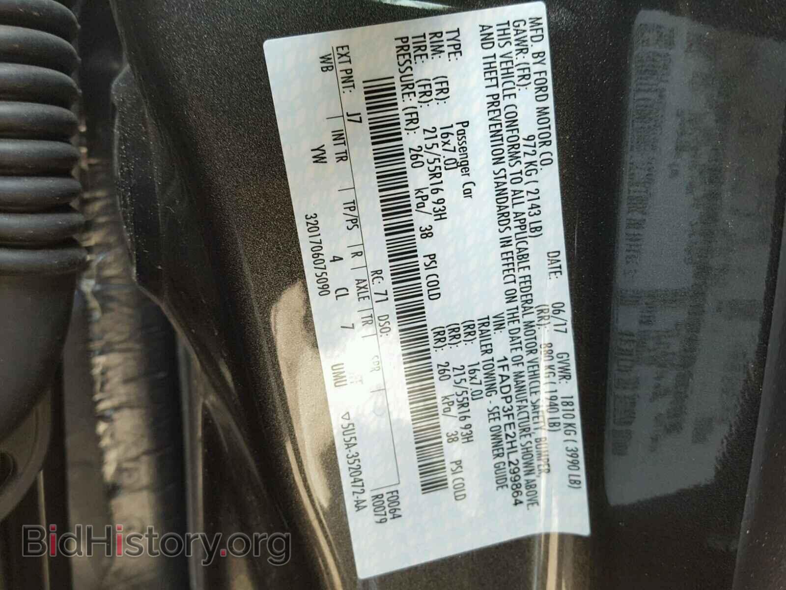 2017 FORD FOCUS - VIN: 1FADP3FE2HL299864 - Фото 10