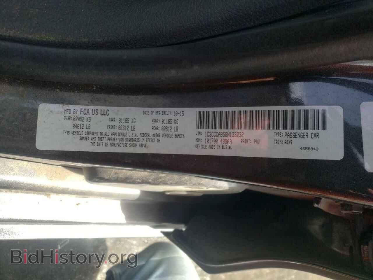 2016 CHRYSLER 200 - VIN: 1C3CCCAB5GN133232 - Фото 10