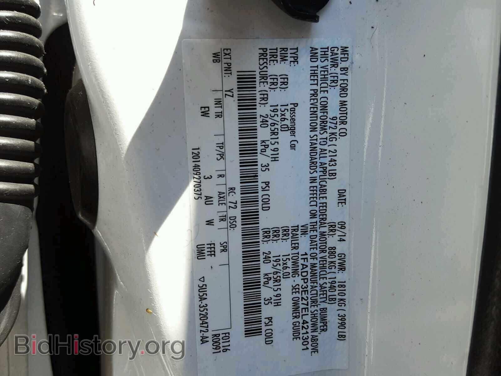 2014 FORD FOCUS - VIN: 1FADP3E27EL421301 - Photo 10