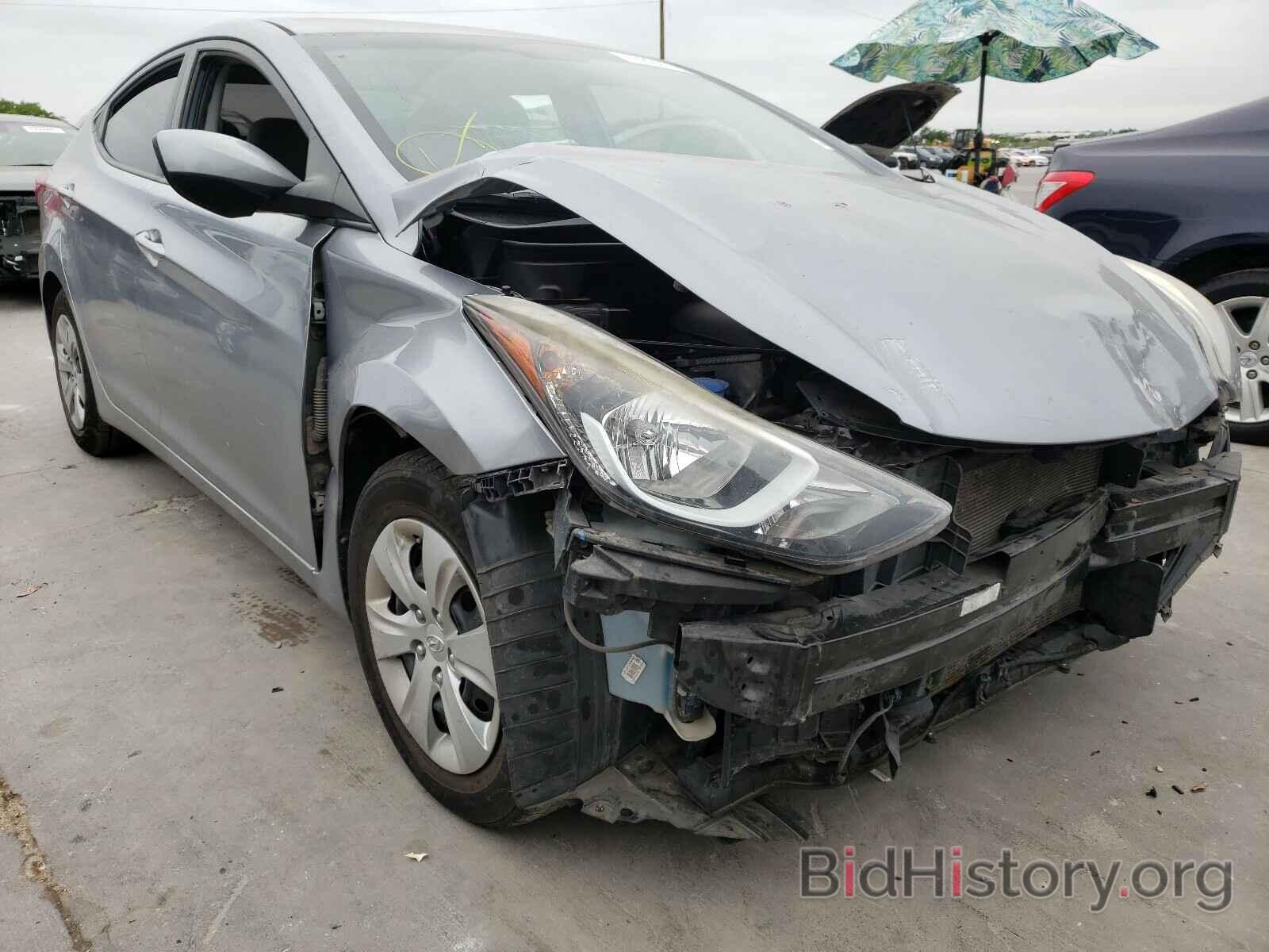 Photo 5NPDH4AE4GH669977 - HYUNDAI ELANTRA 2016