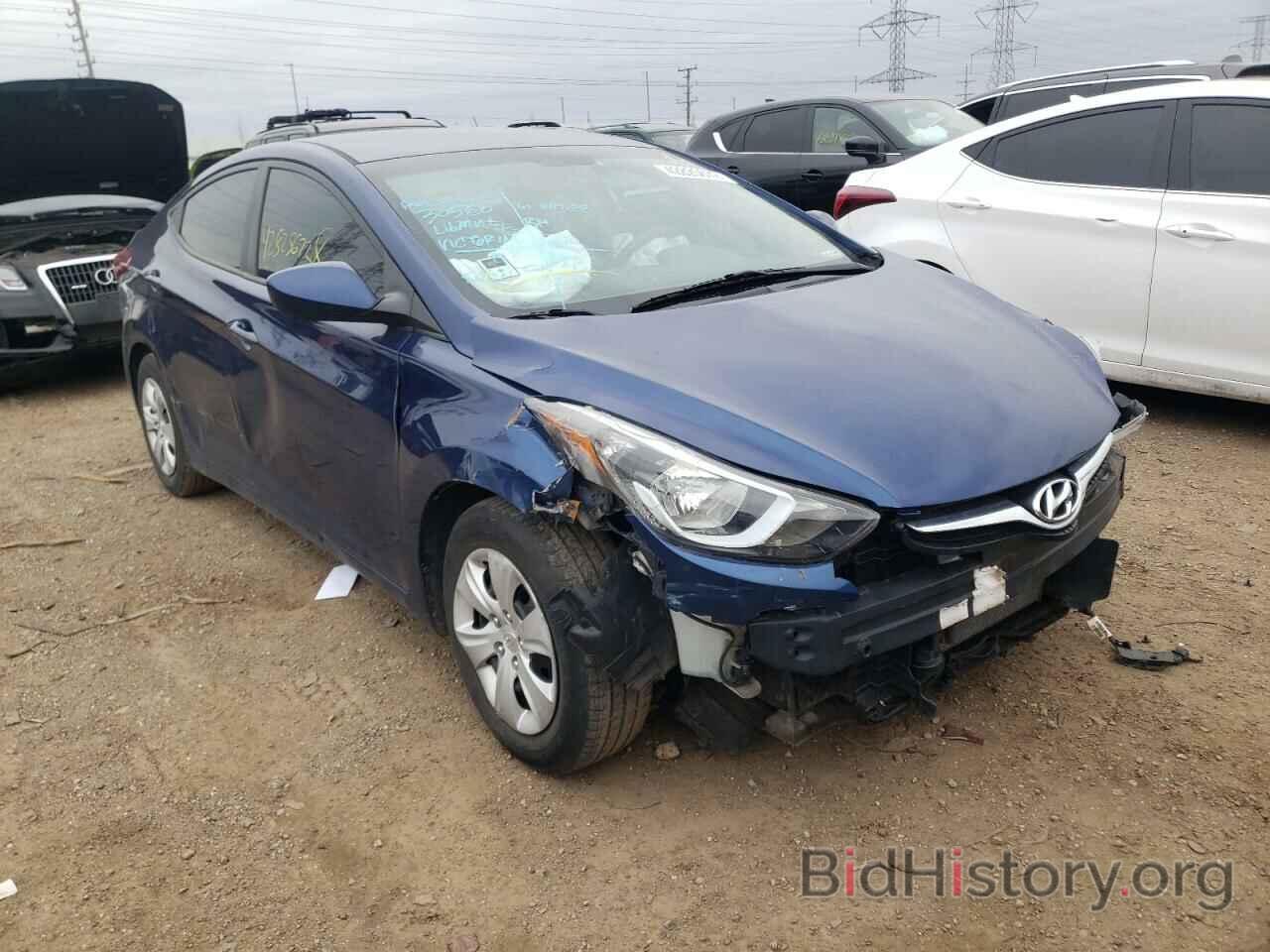 Photo 5NPDH4AEXGH668168 - HYUNDAI ELANTRA 2016