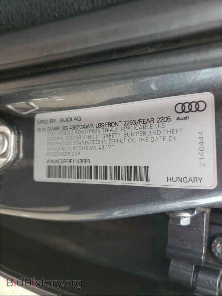2015 AUDI A3 - VIN: WAUACGFF3F1143685 - Фото 10