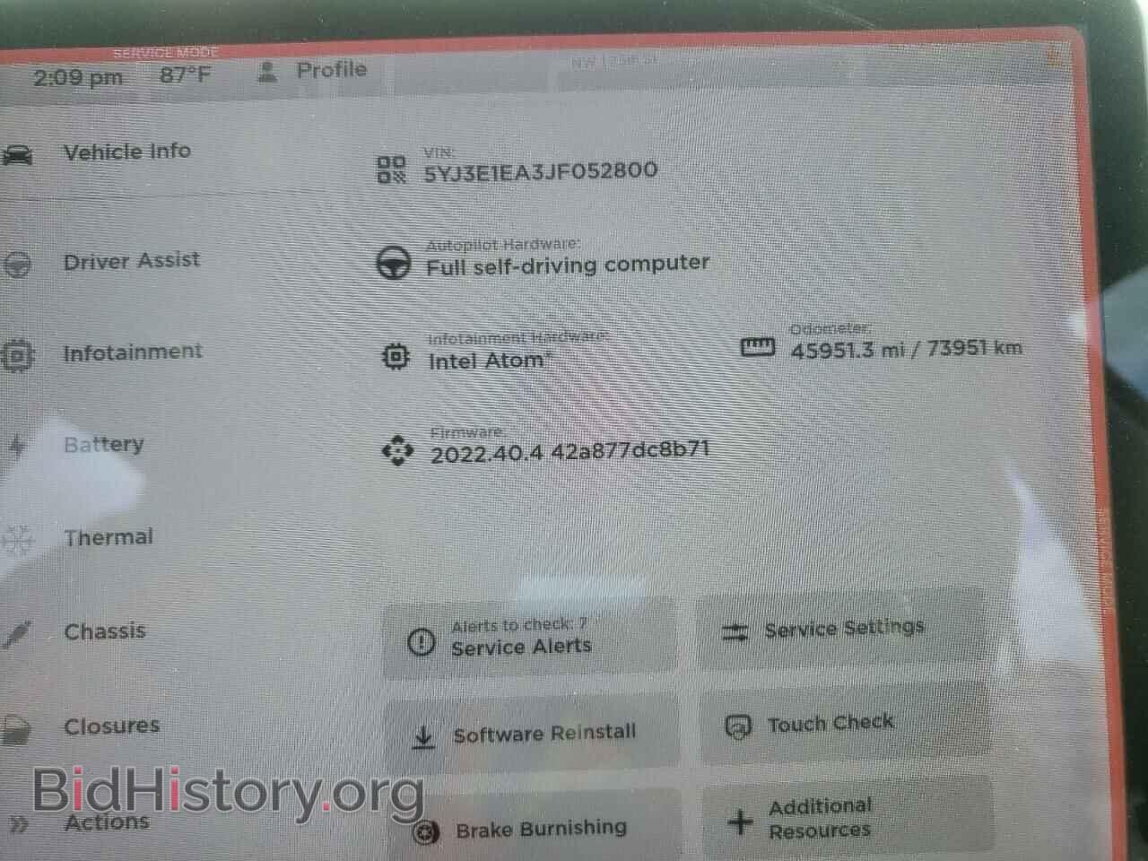 2018 TESLA MODEL 3 - VIN: 5YJ3E1EA3JF052800 - Фото 9