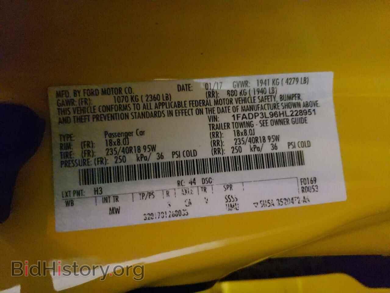 2017 FORD FOCUS - VIN: 1FADP3L96HL228951 - Photo 10