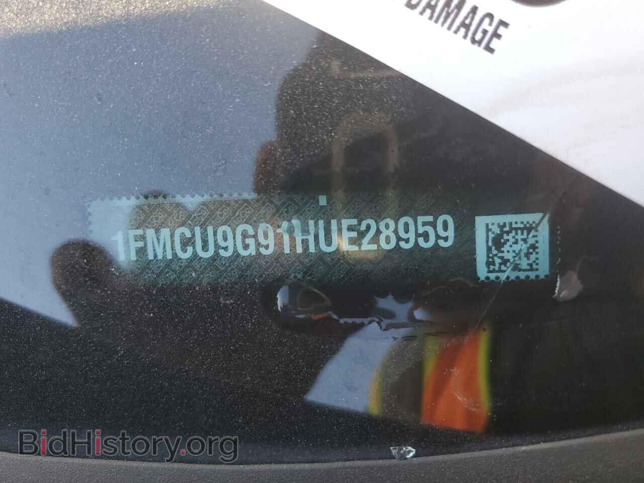 2017 FORD ESCAPE - VIN: 1FMCU9G91HUE28959 - Фото 13
