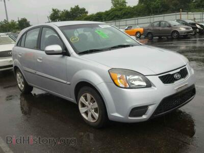 2011 Kia RIO BASE, серебристый — VIN KNADH5A39B6755371, Copart
