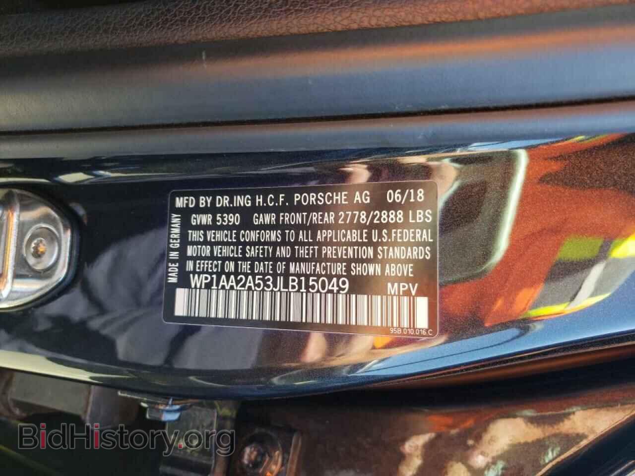 2018 PORSCHE MACAN - VIN: WP1AA2A53JLB15049 - Photo 10