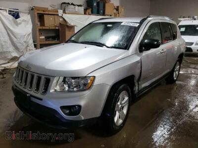 2012 Jeep COMPASS Compass SP, silver — VIN 1C4NJCBA5CD518676, Copart