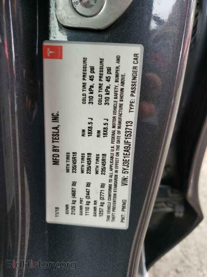 2018 TESLA MODEL 3 - VIN: 5YJ3E1EA9JF153713 - Photo 10