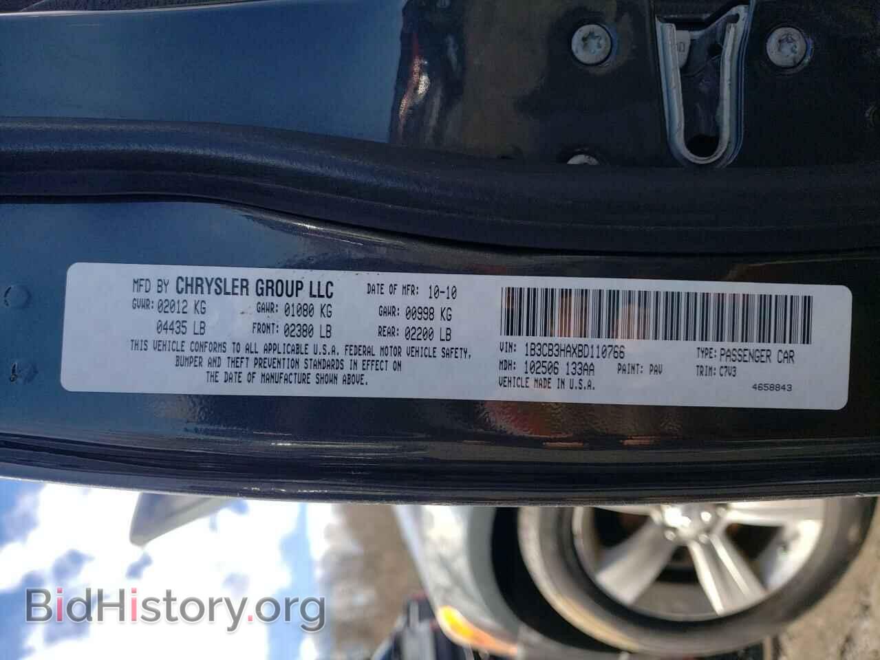 2011 DODGE CALIBER - VIN: 1B3CB3HAXBD110766 - Фото 13