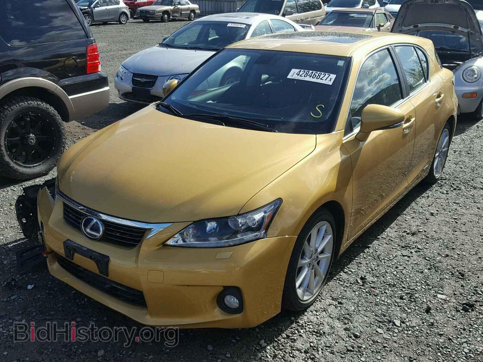 2012 LEXUS CT 200 - VIN: JTHKD5BH3C2122467 - Фото 2
