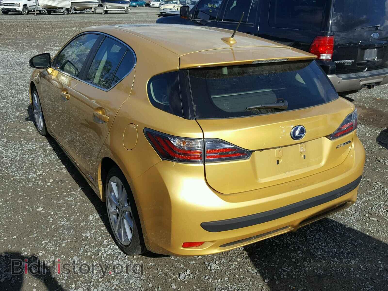 2012 LEXUS CT 200 - VIN: JTHKD5BH3C2122467 - Фото 3