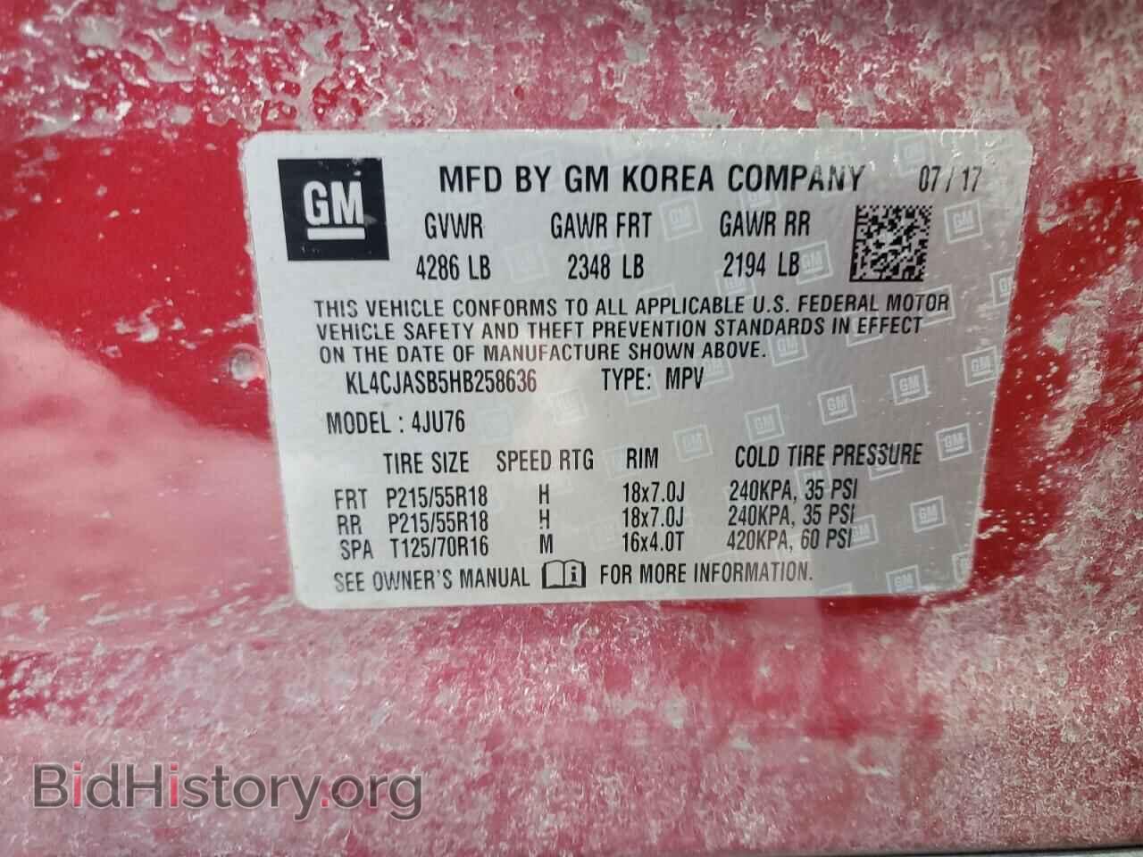 2017 BUICK ENCORE - VIN: KL4CJASB5HB258636 - Photo 12