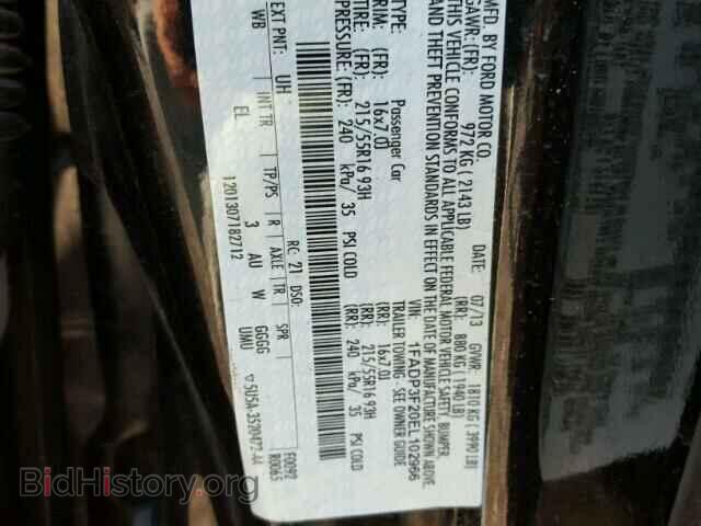 2014 FORD FOCUS - VIN: 1FADP3F20EL102966 - Фото 10