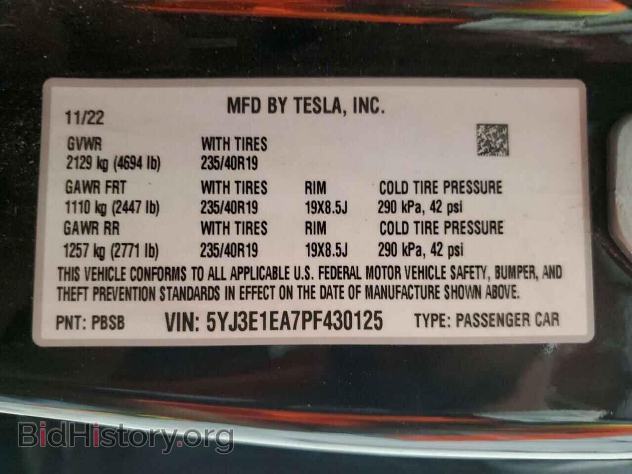 2023 TESLA MODEL 3 - VIN: 5YJ3E1EA7PF430125 - Photo 12