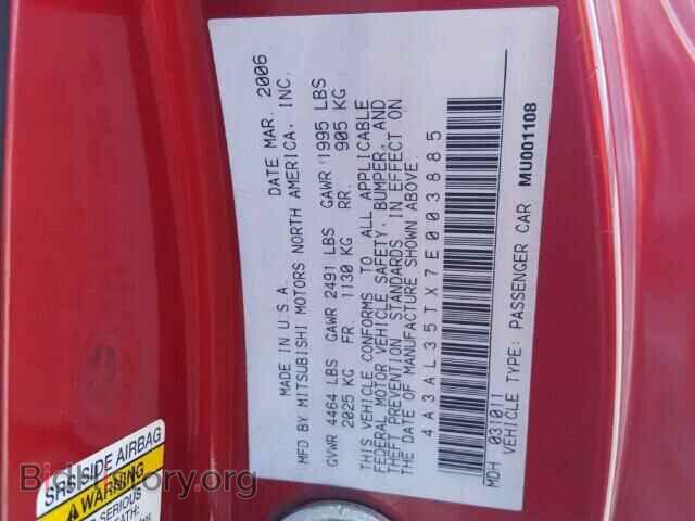 2007 MITSUBISHI ECLIPSE - VIN: 4A3AL35TX7E003885 - Photo 10