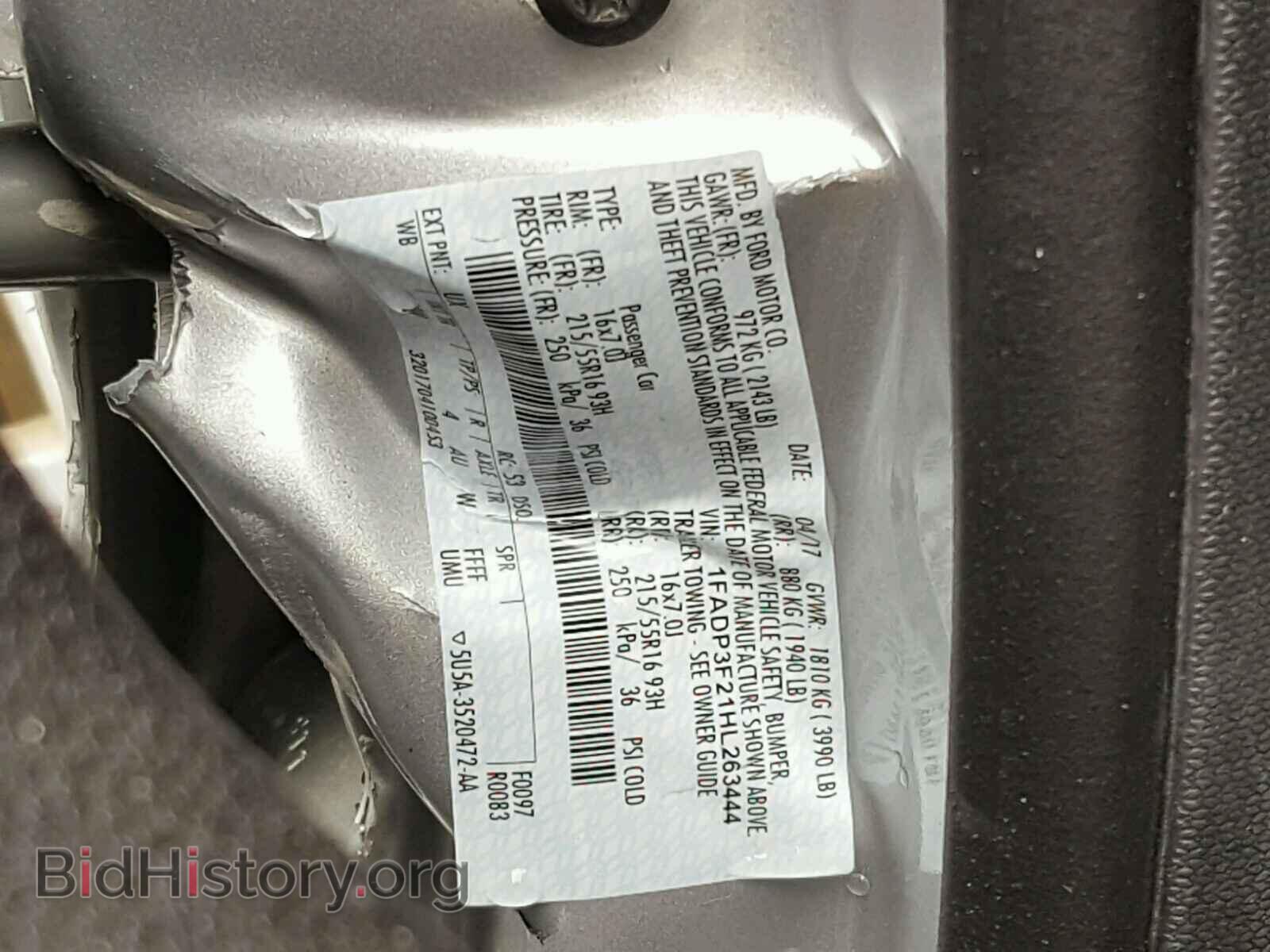 2017 FORD FOCUS - VIN: 1FADP3F21HL263444 - Photo 10