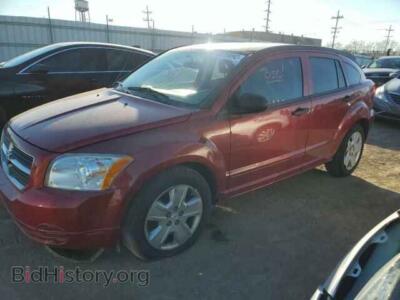 2007 Dodge CALIBER Caliber SX, красный — VIN 1B3HB48B47D540675, Copart