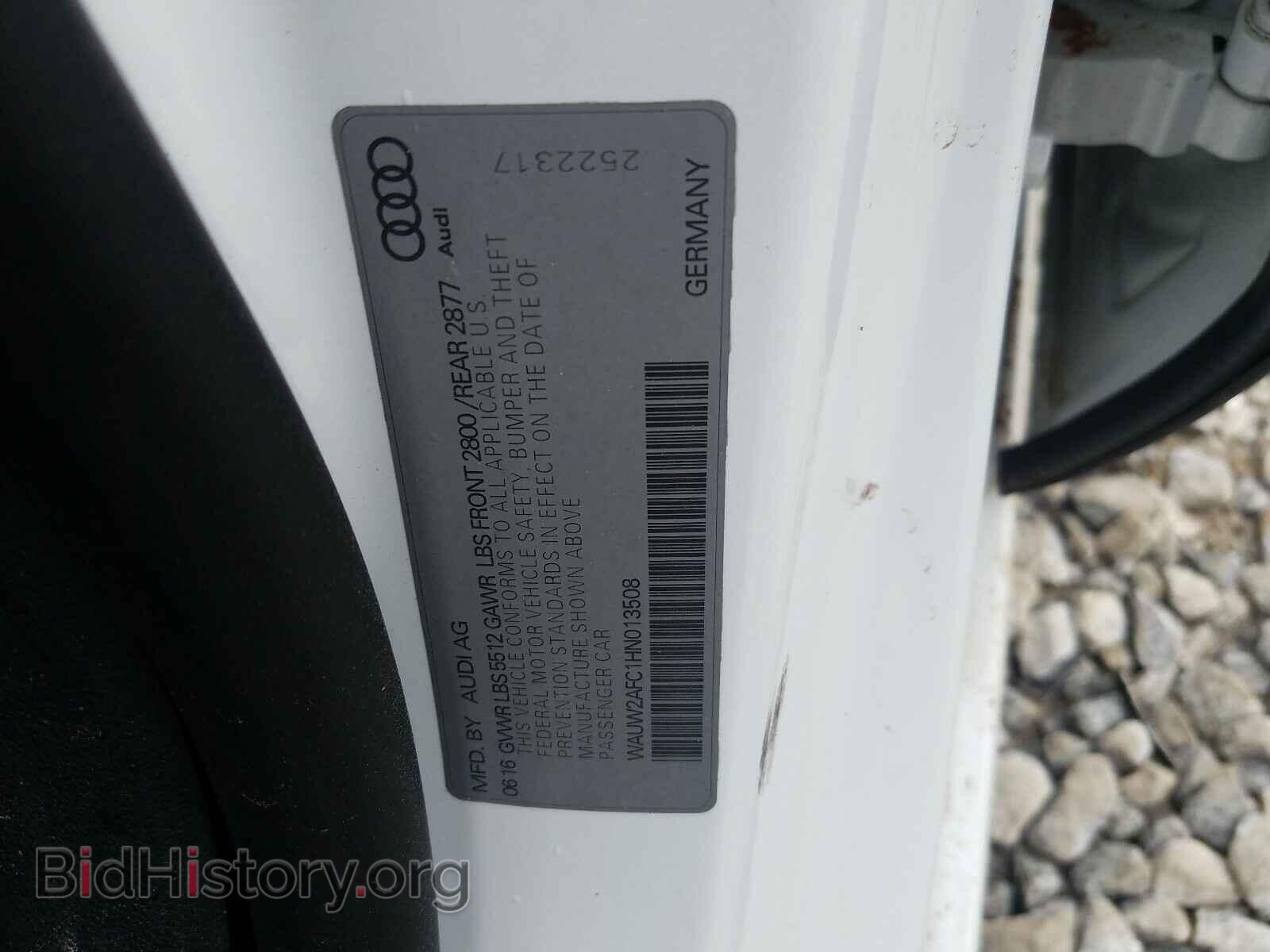 2017 AUDI A7 - VIN: WAUW2AFC1HN013508 - Фото 10