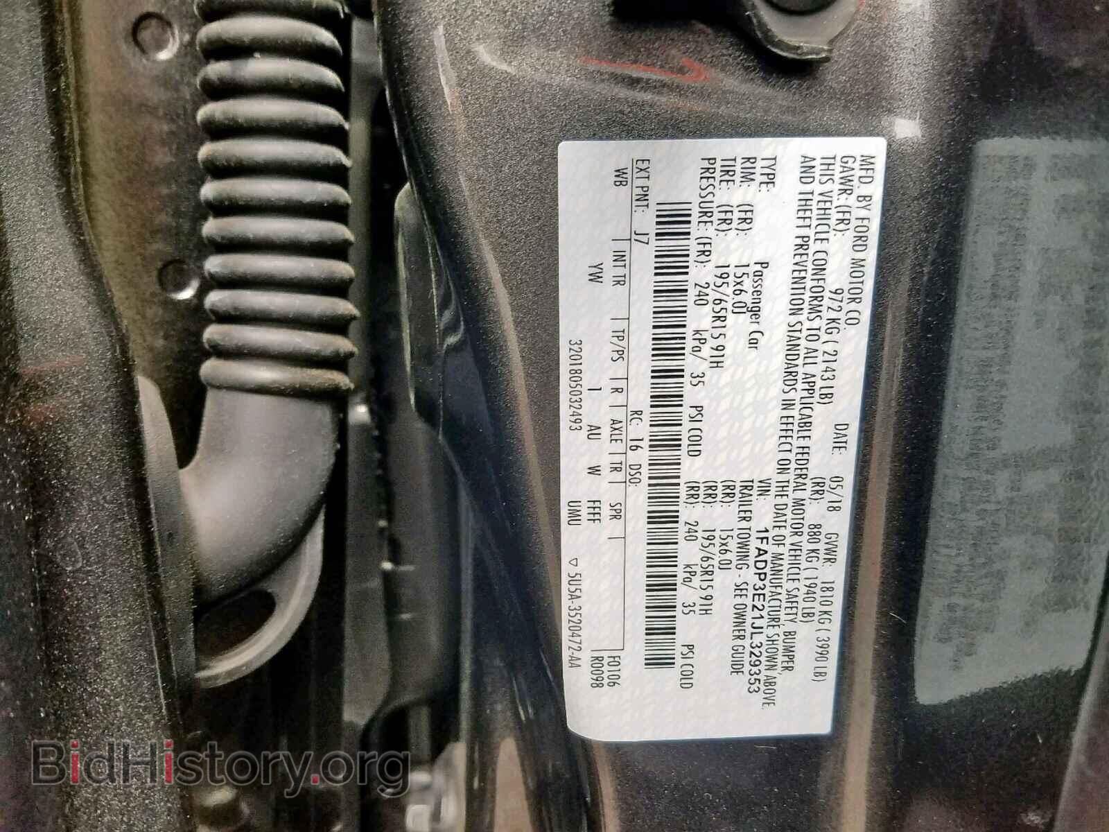 2018 FORD FOCUS - VIN: 1FADP3E21JL329353 - Фото 10