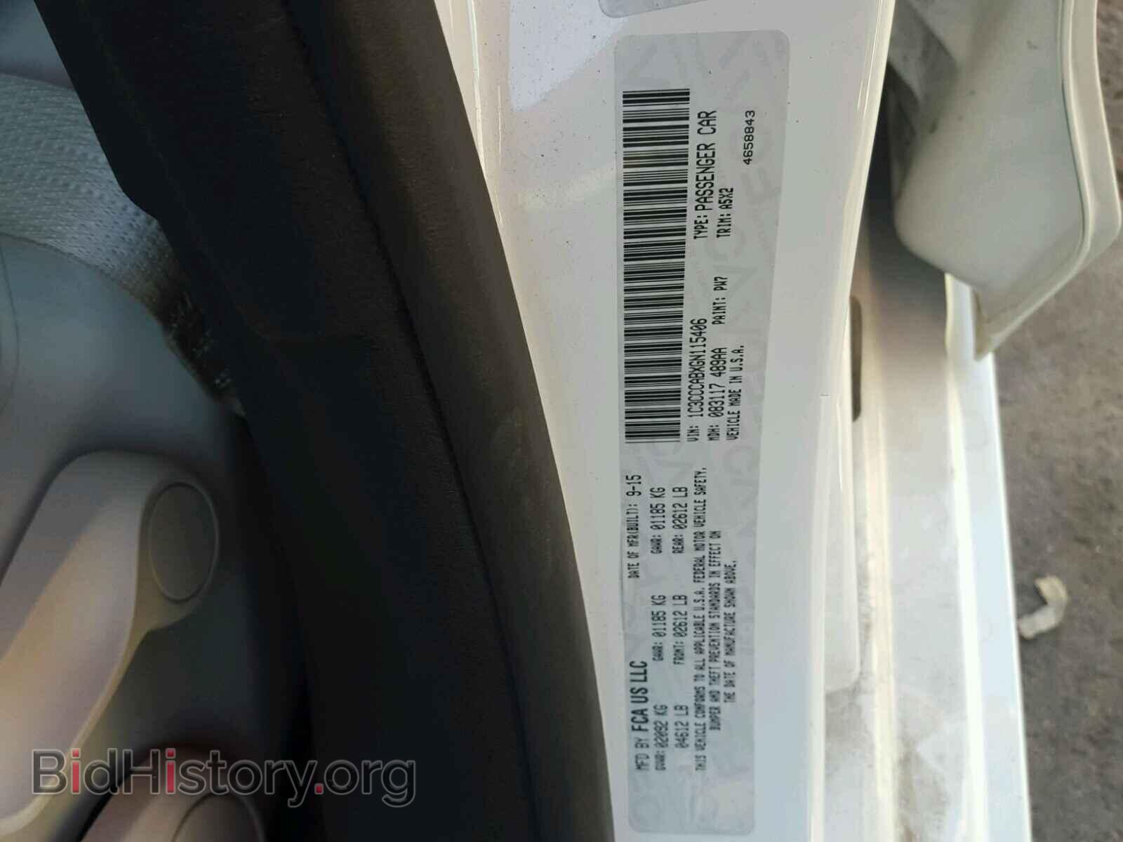 2016 CHRYSLER 200 - VIN: 1C3CCCABXGN115406 - Фото 10