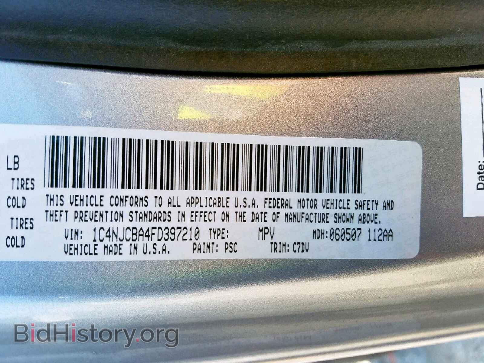 2015 JEEP COMPASS SP - VIN: 1C4NJCBA4FD397210 - Photo 10