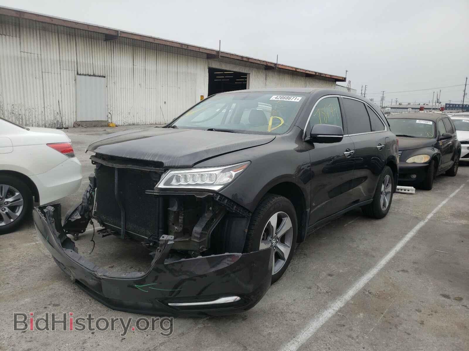 2014 ACURA MDX - VIN: 5FRYD4H22EB019077 - Фото 2