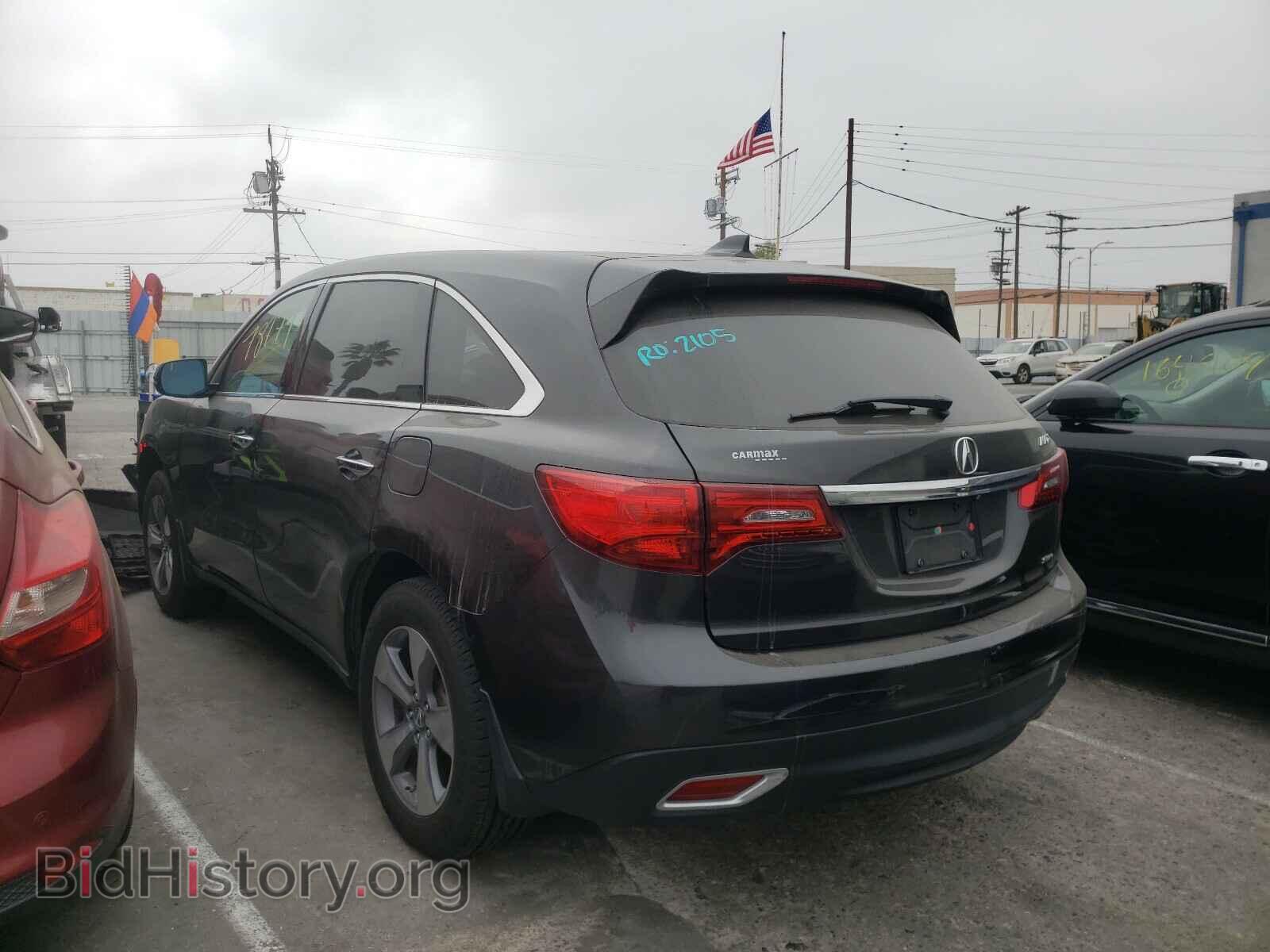 2014 ACURA MDX - VIN: 5FRYD4H22EB019077 - Фото 3