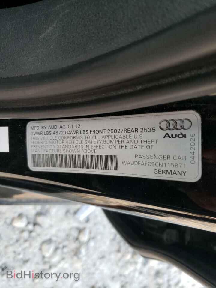 2012 AUDI A6 - VIN: WAUDFAFC9CN115871 - Фото 10