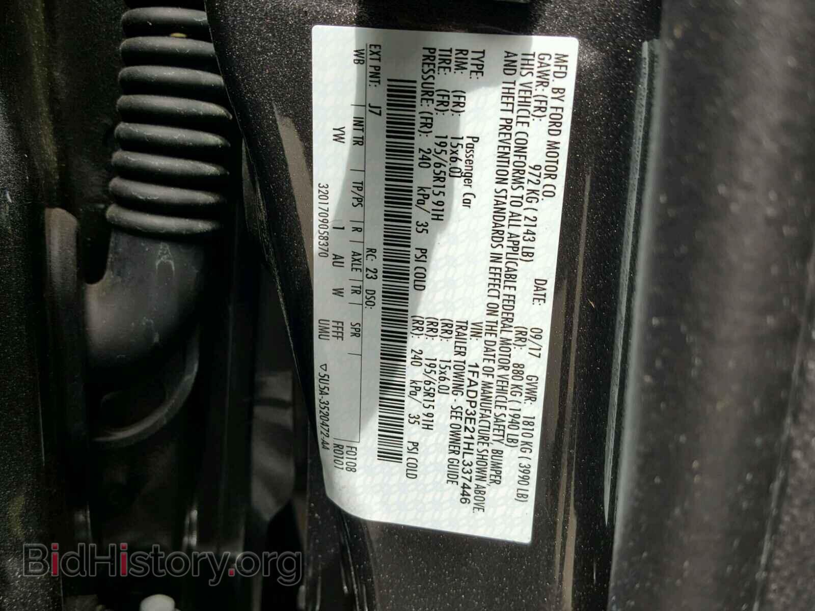 2017 FORD FOCUS - VIN: 1FADP3E21HL337446 - Photo 10
