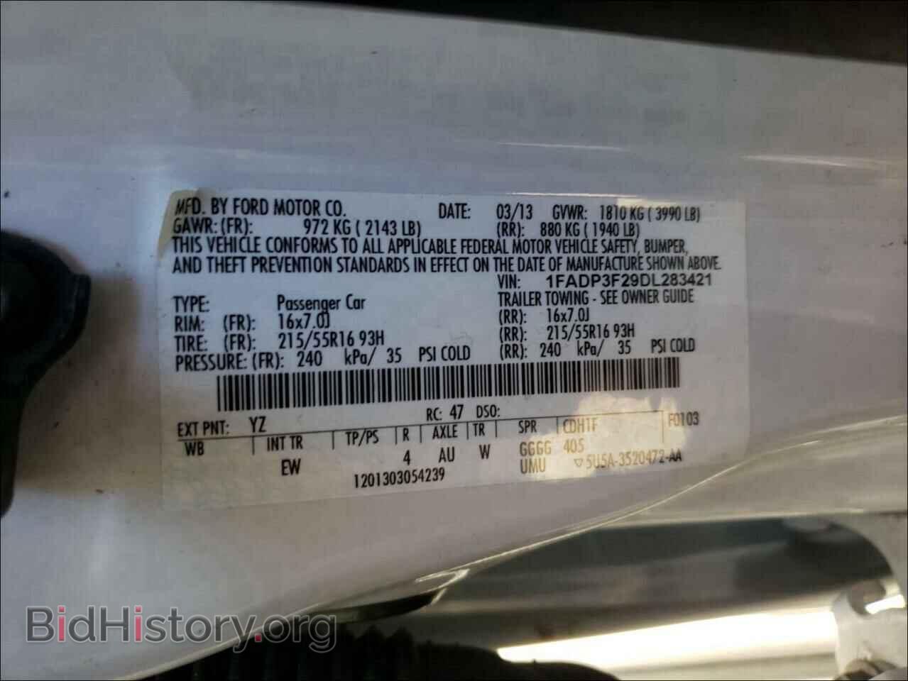 2013 FORD FOCUS - VIN: 1FADP3F29DL283421 - Photo 10