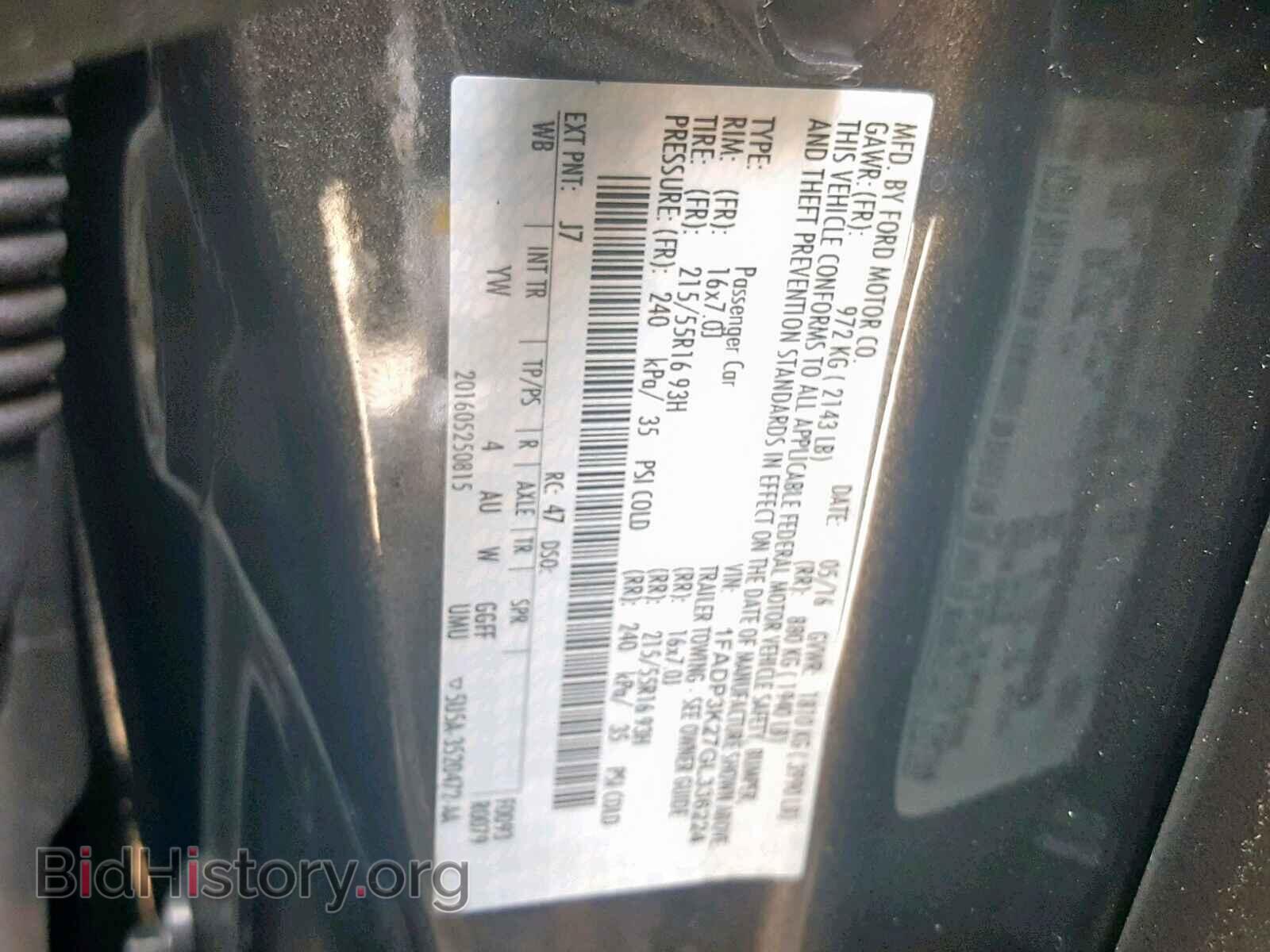 2016 FORD FOCUS SE - VIN: 1FADP3K27GL336224 - Фото 10